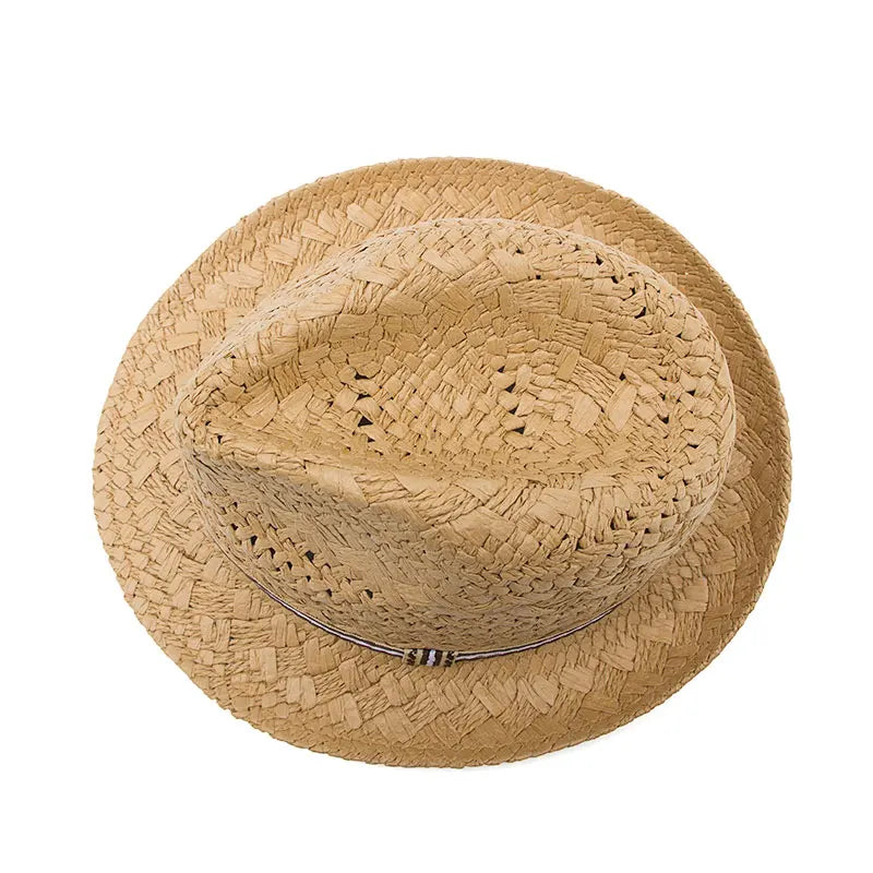 Summer Fashion Handmade Women's Beach Boho Fedora Straw Hat