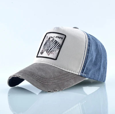 Unisex Baseball Cap Men Women Fashion Animals Embroidery