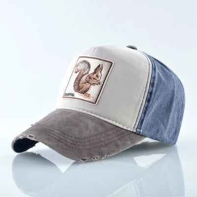 Unisex Baseball Cap Men Women Fashion Animals Embroidery