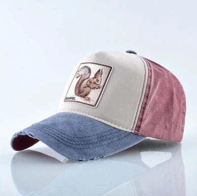 Unisex Baseball Cap Men Women Fashion Animals Embroidery
