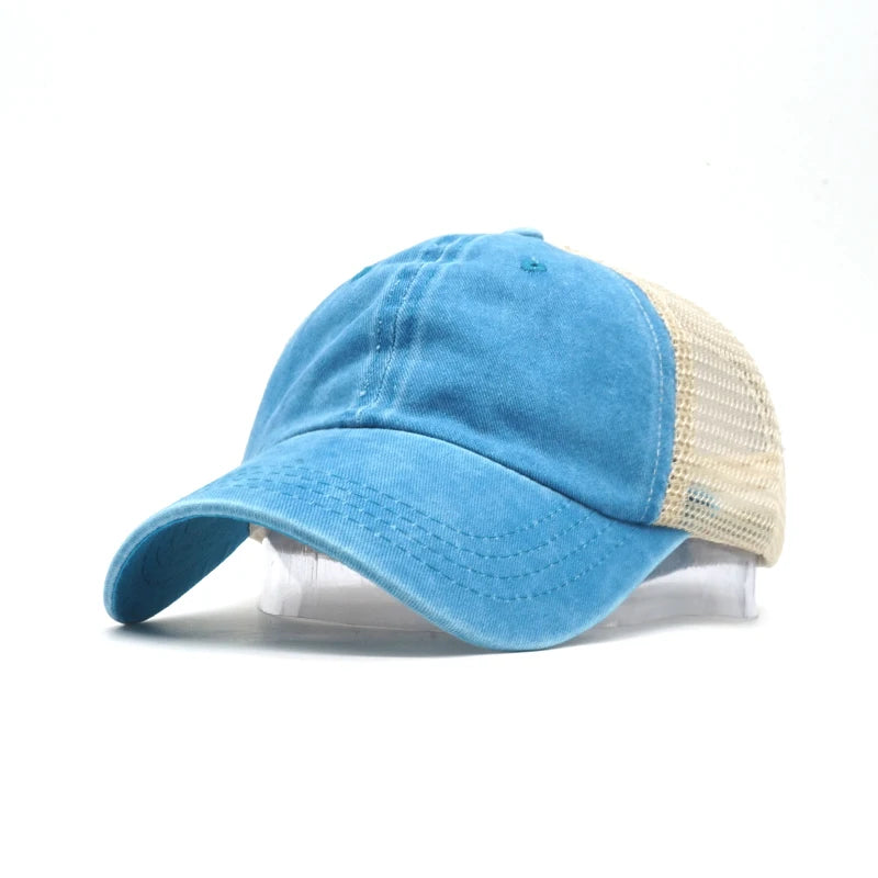 Summer Outdoor Baseball Cap Trucker Mesh Caps Men Dad Hat