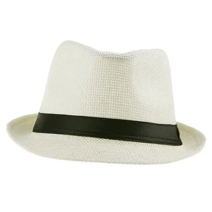 Women Men Fashion Summer Casual Trendy Beach Sun Straw Panama Jazz Hat