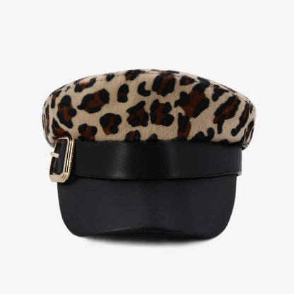 Ladies Fashion Leopard Print Beret Hats