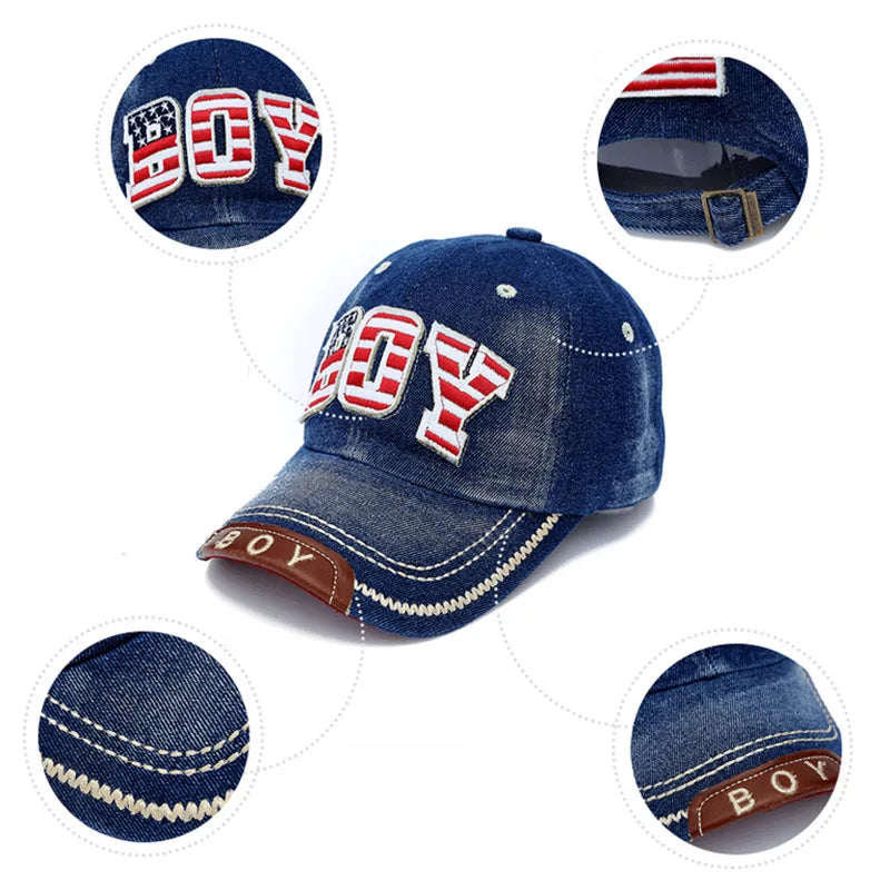 Kids Boys Baseball Cap Summer Toddler Children