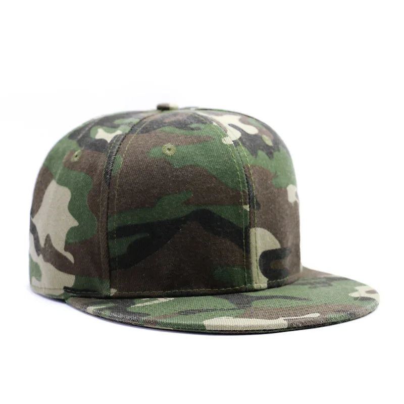 Full Close Camouflage Hip Hop Cap Whole Closure Women Men's Plus Size
