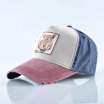Unisex Baseball Cap Men Women Fashion Animals Embroidery