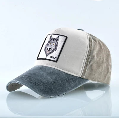 Unisex Baseball Cap Men Women Fashion Animals Embroidery