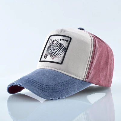Unisex Baseball Cap Men Women Fashion Animals Embroidery