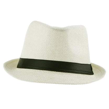 Women Men Fashion Summer Casual Trendy Beach Sun Straw Panama Jazz Hat