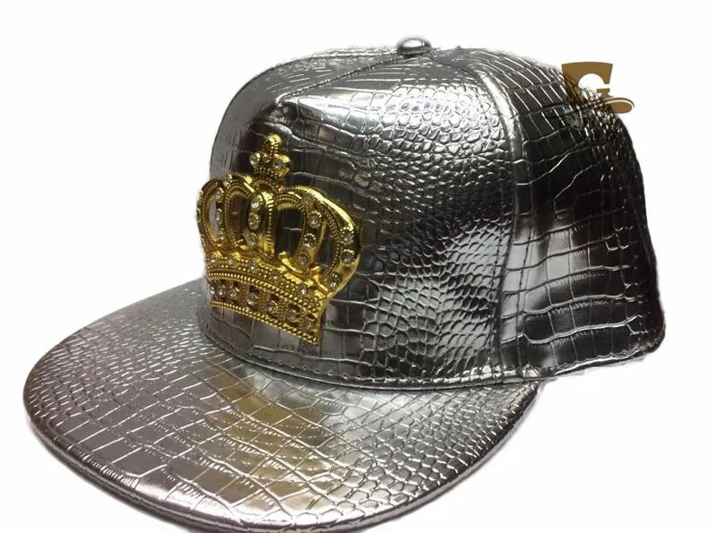 Doitbest Fashion Leather Autumn Brand Metal Crowne Europe Baseball Cap