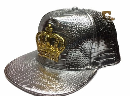 Doitbest Fashion Leather Autumn Brand Metal Crowne Europe Baseball Cap