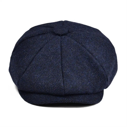 Kids Newsboy Caps Small Size Boy Woolen Tweed Flat Cap