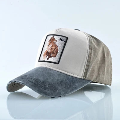 Unisex Baseball Cap Men Women Fashion Animals Embroidery