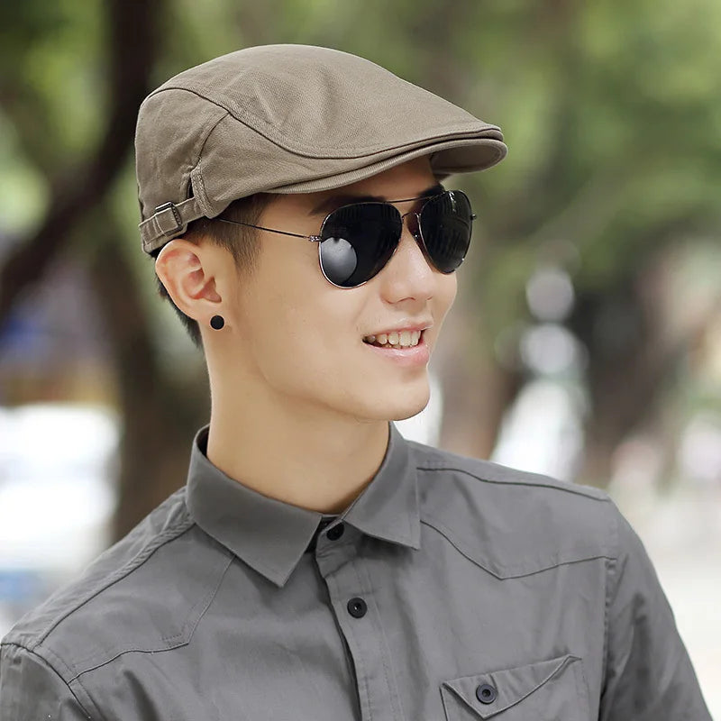 Summer Plus Size Newsboy Caps Men Casual Ivy Hat