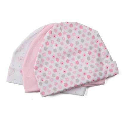 New Born Baby Boy Hats 3/5 Pieces Cotton Baby Girls Hats