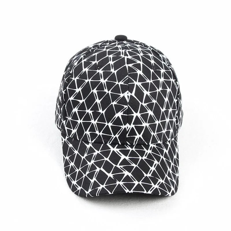 2021 Four Seasons Cotton Plaid Line Casquette Baseball Cap