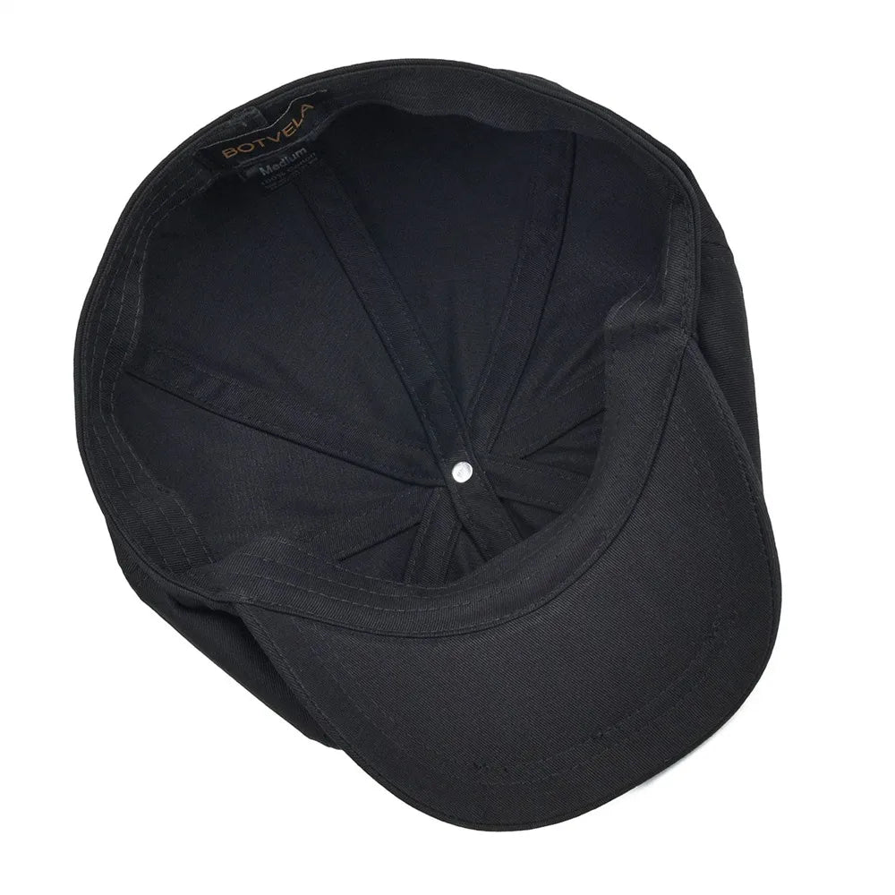 Twill Cotton Newsboy Cap Men Women Classic Retro Hat