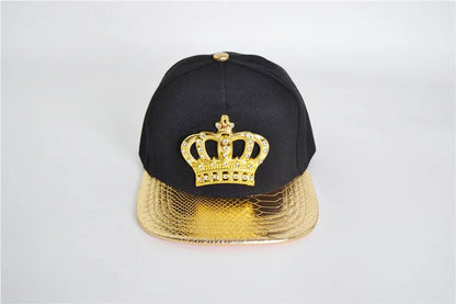 Doitbest Fashion Leather Autumn Brand Metal Crowne Europe Baseball Cap