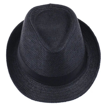 Women Men Fashion Summer Casual Trendy Beach Sun Straw Panama Jazz Hat