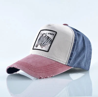 Unisex Baseball Cap Men Women Fashion Animals Embroidery
