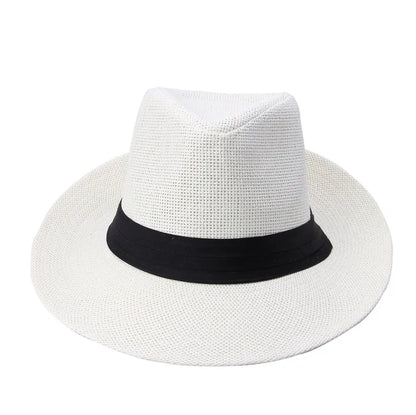 Hot  Fashion Summer Casual Unisex Beach Trilby Large Brim Jazz Sun Hat Panama Hat