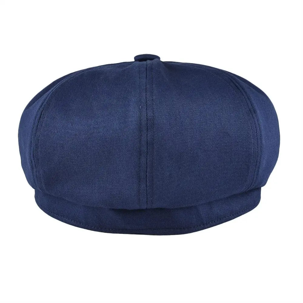Newsboy Cap Men's Twill Cotton Hat 8 Panel Hat Baker Caps Retro