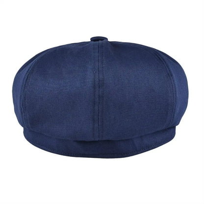 Newsboy Cap Men's Twill Cotton Hat 8 Panel Hat Baker Caps Retro