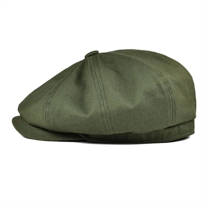 Newsboy Cap Men's Twill Cotton Eight Panel Hat