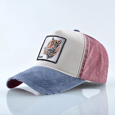 Unisex Baseball Cap Men Women Fashion Animals Embroidery