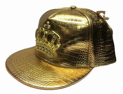 Doitbest Fashion Leather Autumn Brand Metal Crowne Europe Baseball Cap