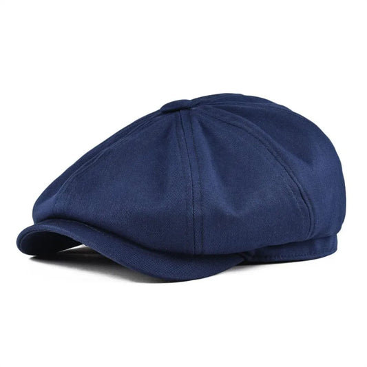 Newsboy Cap Men's Twill Cotton Hat 8 Panel Hat Baker Caps Retro