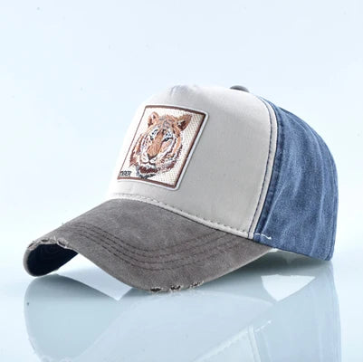 Unisex Baseball Cap Men Women Fashion Animals Embroidery