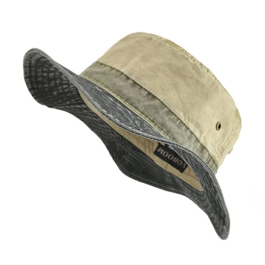 Bucket Hats for Men Washed Cotton Outdoor Panama Hat Summer Fishing Hunting Cap