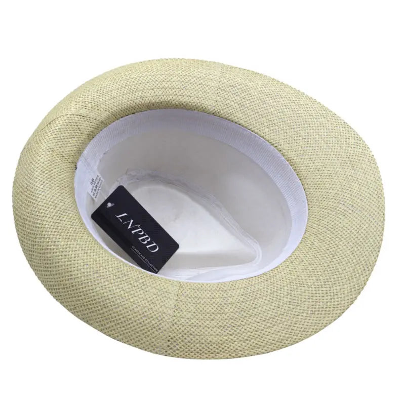 Hot  Fashion Summer Casual Unisex Beach Trilby Large Brim Jazz Sun Hat Panama Hat