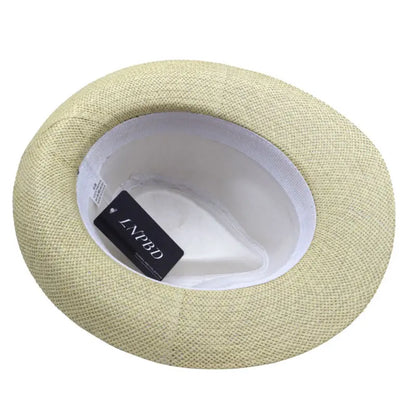 Hot  Fashion Summer Casual Unisex Beach Trilby Large Brim Jazz Sun Hat Panama Hat