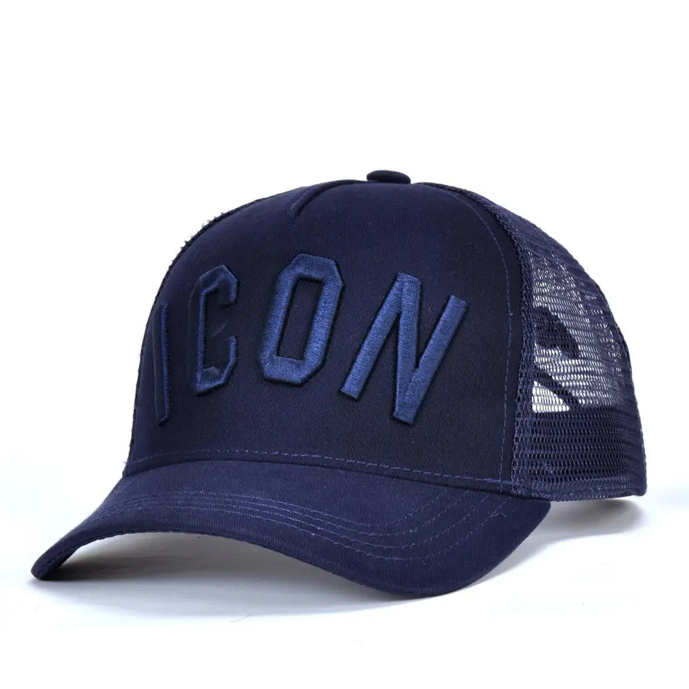 Mesh Summer Baseball Cap For Men Women Embroidery ICON Letters Dad Hat