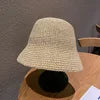 Women's Crochet Sunshade Small Brim Foldable Floppy Bucket Straw Hat