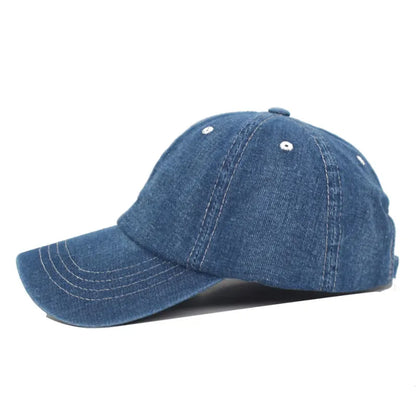 Washed Denim Jeans Men Baseball Cap Women Snapback Hats
