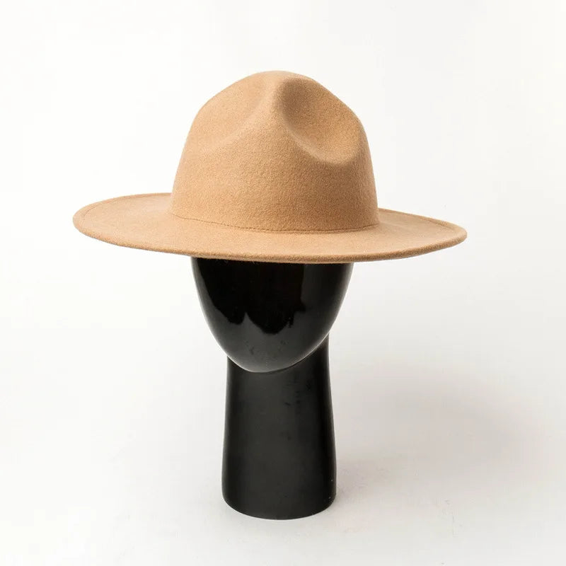 European Autumn And Winter New Woolen Woolen Top Hat