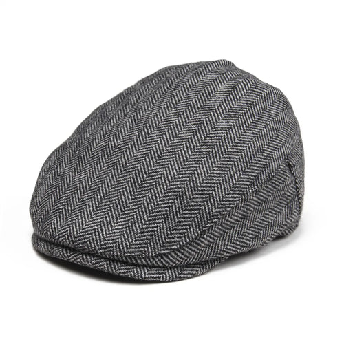 Kids Flat Caps Herringbone Woolen Tweed Small Size Boy Girl Newsboy Caps