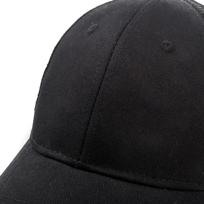 Unisex Mesh Cap Casual Plain Cotton Baseball Cap Adjustable Summer Trucker Hats