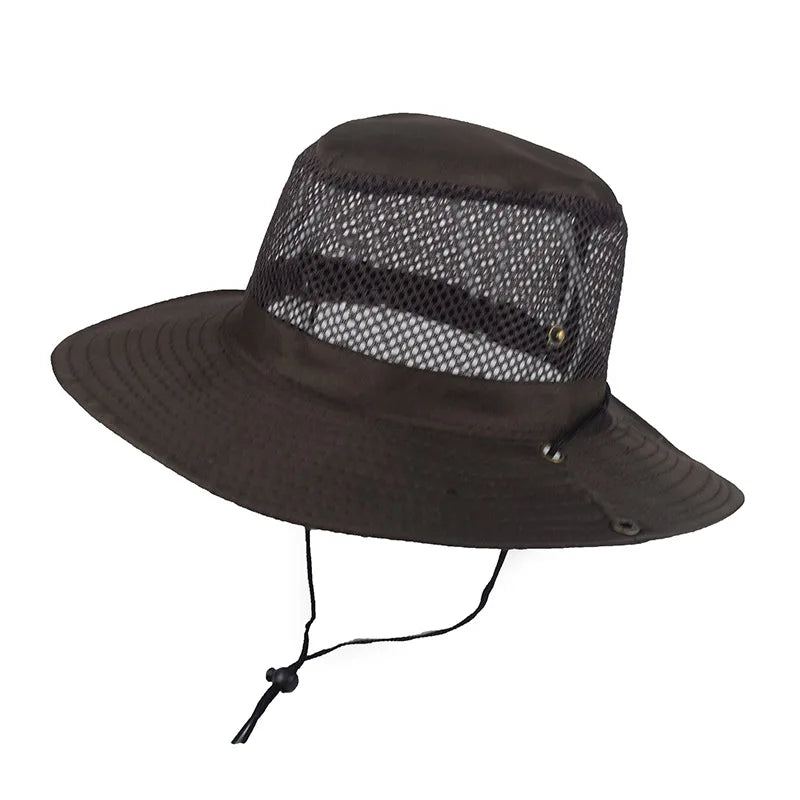 Men Women Outdoor Beach Seaside Sun Shade Breathable Bucket Hat