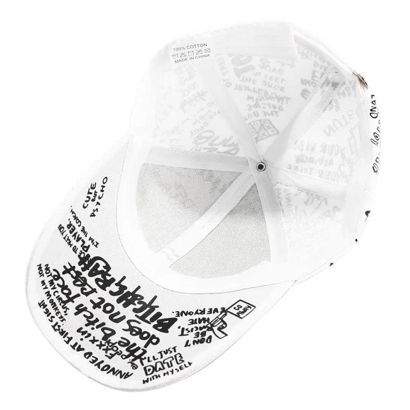 Korean Version of The Graffiti Personality Baseball Hat Tide Men and Women