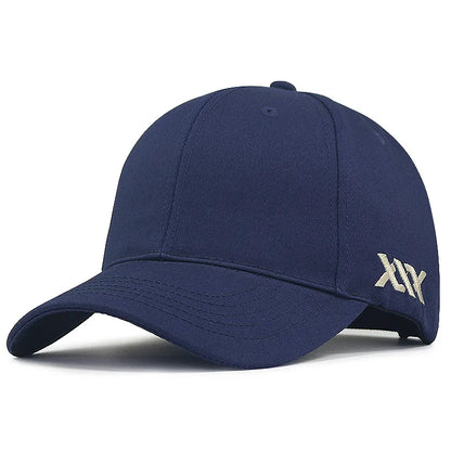 Oversize Baseball Caps Lady Hard Cotton Sun Cap Dad Casual Curved Peak Sport Hat Big Bone Men