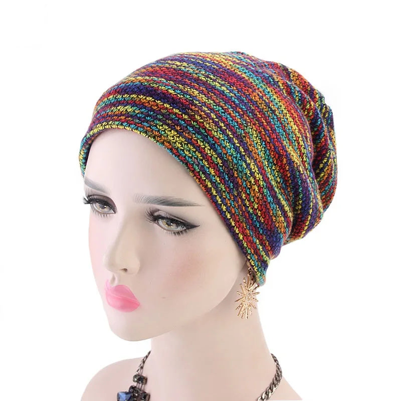 Double Fabric Winter Warm Beanies For Women And Men Unisex