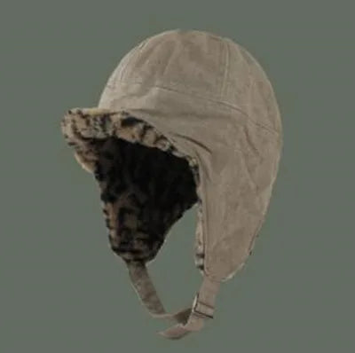 Winter Men Women Plus Velvet Warm Bomber Hats