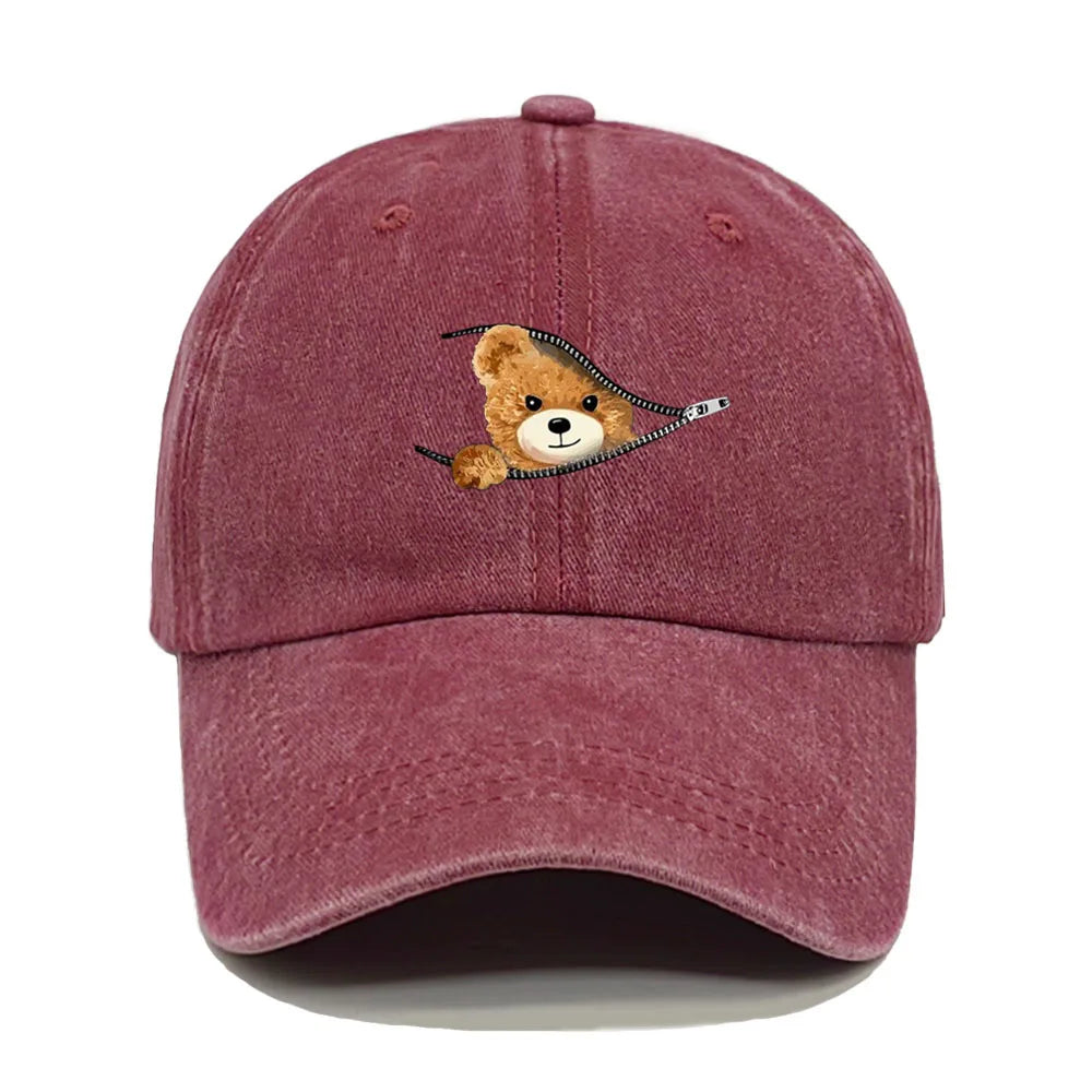 Unisex Retro Washed Denim Baseball Cap