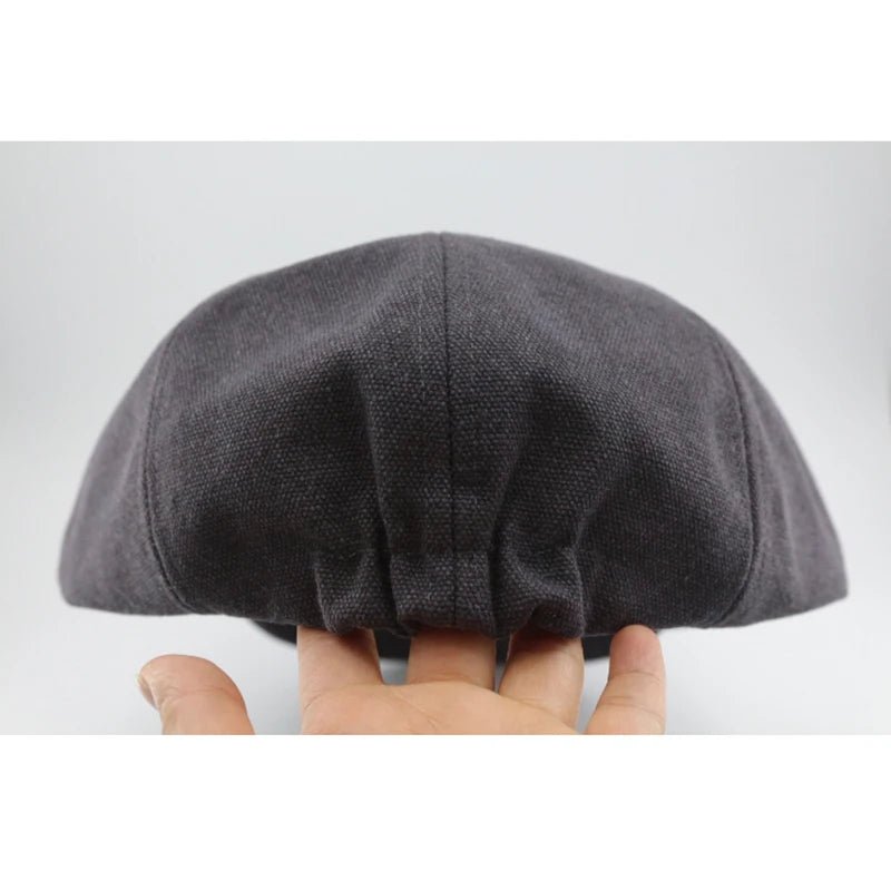 Brand Canvas Newsboy Caps Men High Quality Flat Caps