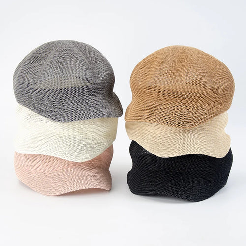 Octagonal Beret Women Sun Hat Painter Hat Outdoor