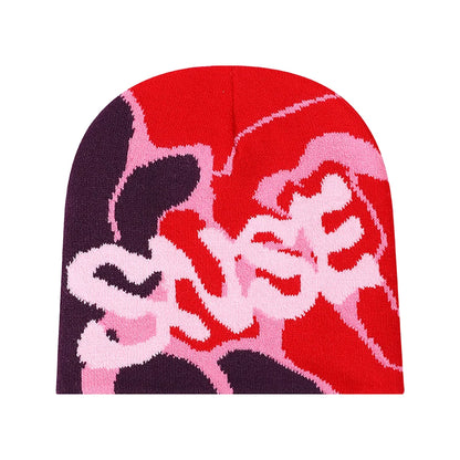 Custom Logo Jacquard Beanie Manufacturers All Over Print Beanie